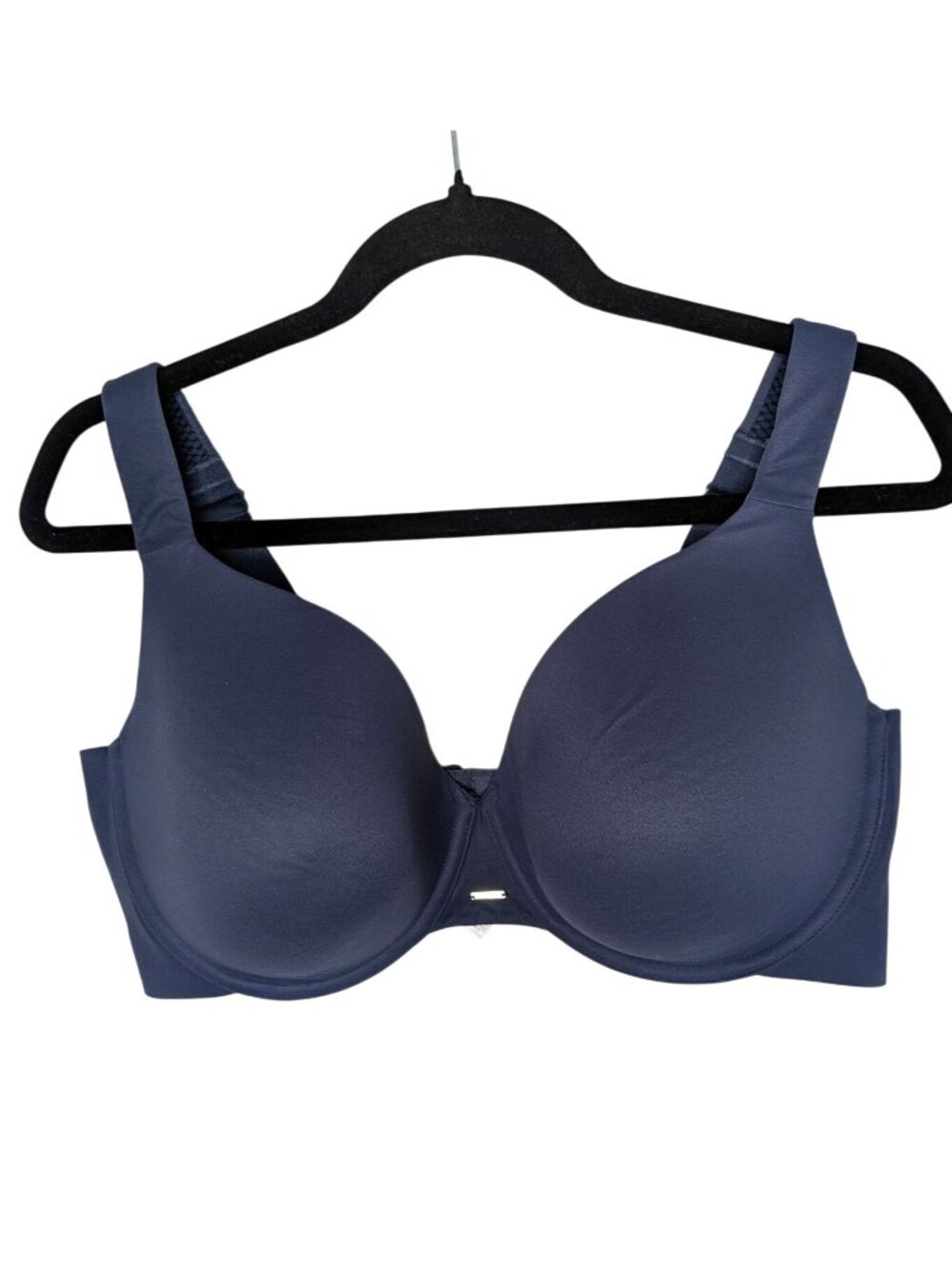 Cacique by Lane Bryant Lightly Lined Full Coverage Bra 40DDD Navy Blue